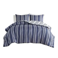 Blue Stripe Jackson 3-Pc. Full/Queen Comforter Set-Kirkland's Home Online