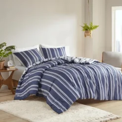 Blue Stripe Jackson 3-Pc. King Comforter Set-Kirkland's Home Best Sale