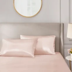 Blush Satin King 2-Pc. Pillow Case Set-Kirkland's Home Cheap