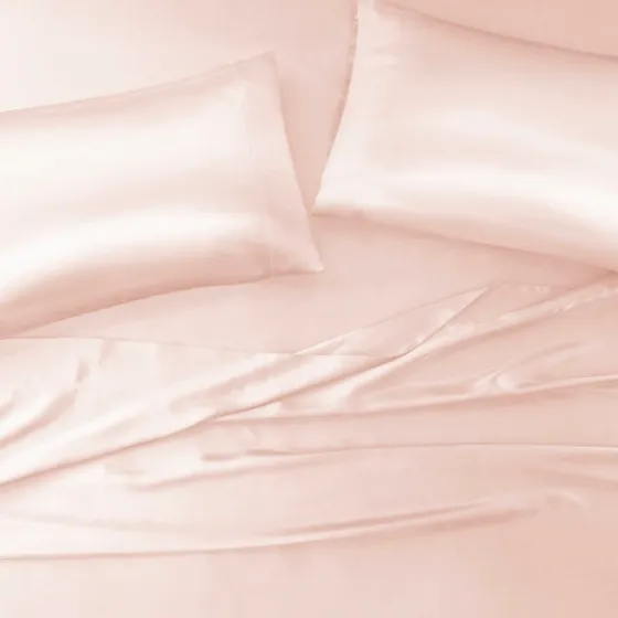 Blush Satin King 2-Pc. Pillow Case Set-Kirkland's Home Cheap