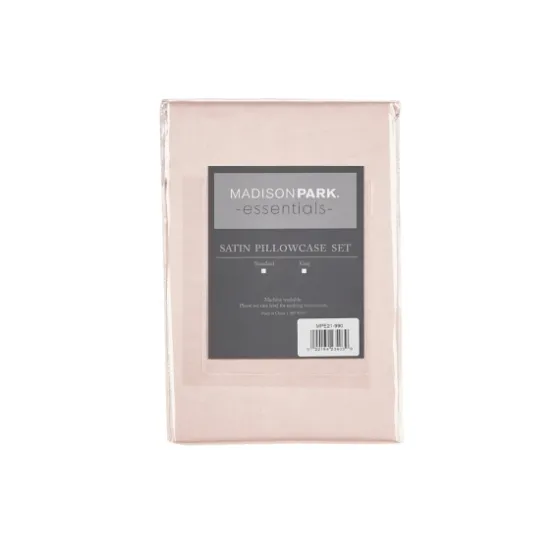 Blush Satin Standard 2-Pc. Pillow Case Set-Kirkland's Home Online
