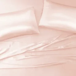 Blush Satin Standard 2-Pc. Pillow Case Set-Kirkland's Home Online