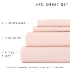 Blush Ultra Soft 3-Pc. Twin Xl Sheet Set-Kirkland's Home Flash Sale