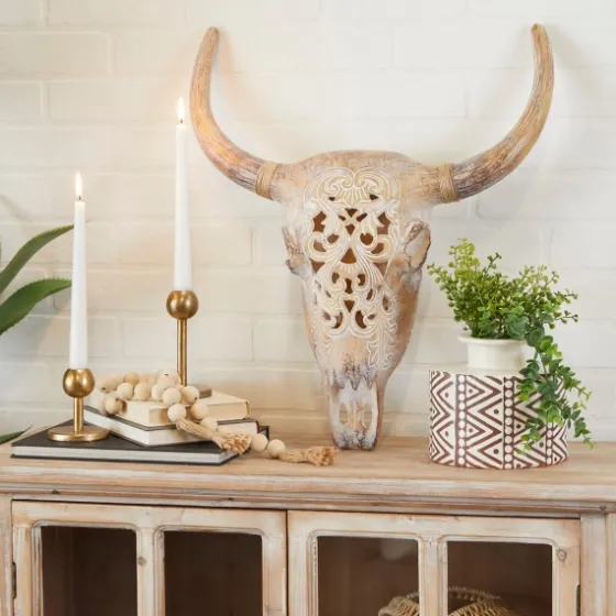 Bohemian Bull Wall Plaque-Kirkland's Home Best Sale