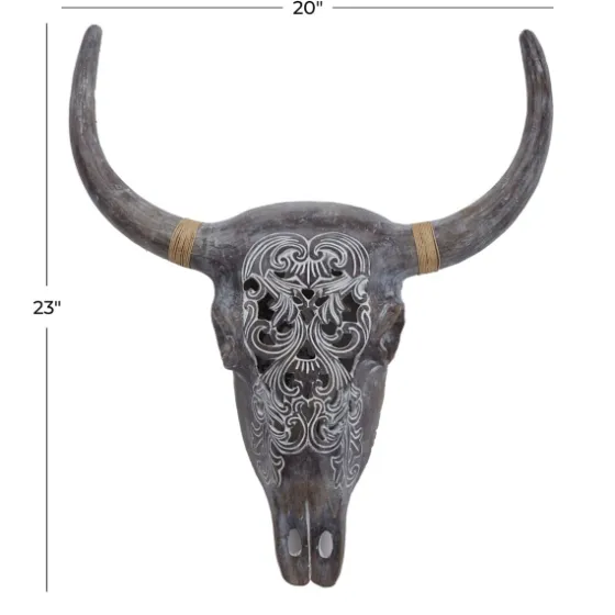 Bohemian Bull Wall Plaque-Kirkland's Home Fashion