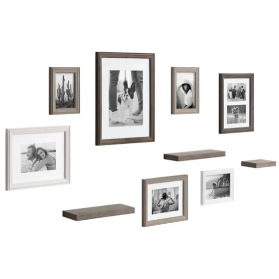 Bordeaux 10-Pc. Gallery Wall Frame And Shelf Set-Kirkland's Home Outlet