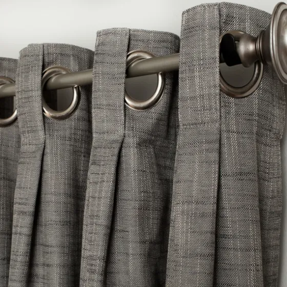 Box Pleated Single Curtain Panel, 84 In.-Kirkland's Home Fashion