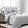Box Stitch Cotton Full/Queen 3-Pc. Quilt Set-Kirkland's Home Store