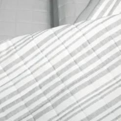 Box Stitch Cotton Full/Queen 3-Pc. Quilt Set-Kirkland's Home Store
