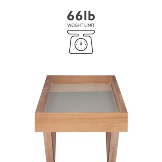Brazilian Pine Tray Top Console Table-Kirkland's Home Shop