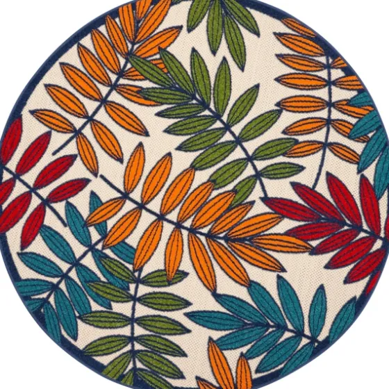 Bright Branches Round Outdoor Area Rug, 5X5-Kirkland's Home Hot