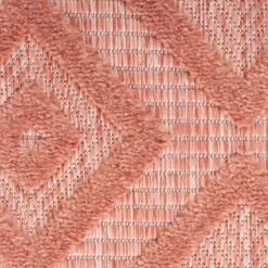 Bright Coral Diamond Outdoor Area Rug, 6X9-Kirkland's Home Best