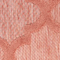 Bright Coral Trellis Outdoor Area Rug, 4X6-Kirkland's Home Best Sale