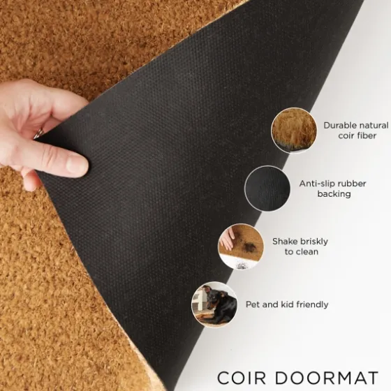 Bright Summer Blossoms Coir Doormat-Kirkland's Home Store