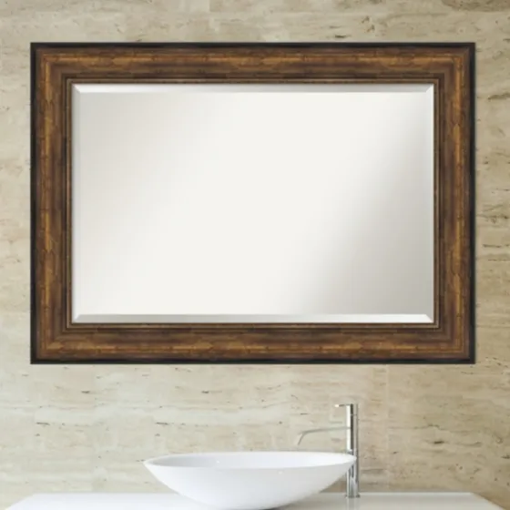 Bronze Frame Beveled Mirror, 43.5X31.5 In.-Kirkland's Home Outlet