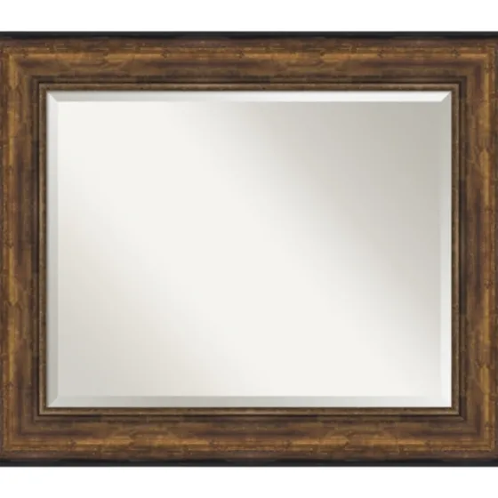 Bronze Frame Beveled Mirror, 35.5X29.5 In.-Kirkland's Home Outlet