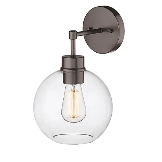 Bronze Glass Orb Outdoor Sconce Light-Kirkland's Home Discount