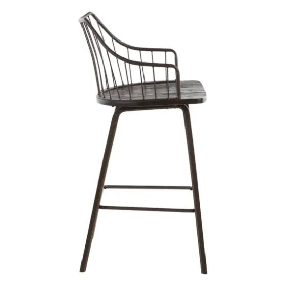 Bronze Poplar Wood Counter Stool-Kirkland's Home Flash Sale