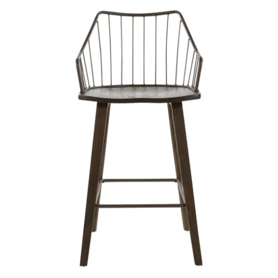 Bronze Poplar Wood Counter Stool-Kirkland's Home Flash Sale