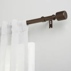 Bronze Rhys Cylinder Curtain Rod, 72 In.-Kirkland's Home Best Sale
