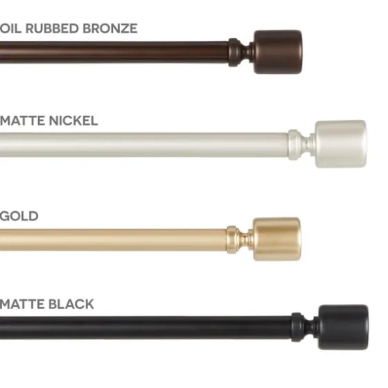 Bronze Rhys Cylinder Curtain Rod, 72 In.-Kirkland's Home Best Sale