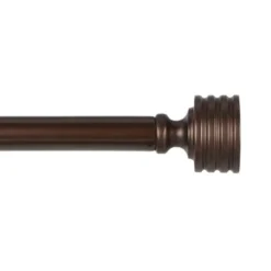 Bronze Stacked Cylinder Curtain Rod, 120 In.-Kirkland's Home Flash Sale