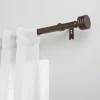 Bronze Stacked Cylinder Curtain Rod, 72 In.-Kirkland's Home Shop
