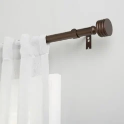 Bronze Stacked Cylinder Curtain Rod, 72 In.-Kirkland's Home Shop