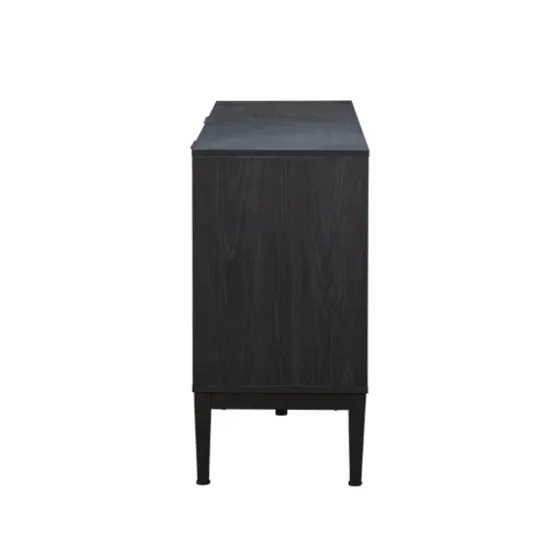 Brown And Black Wood Chevron 4-Door Sideboard-Kirkland's Home New