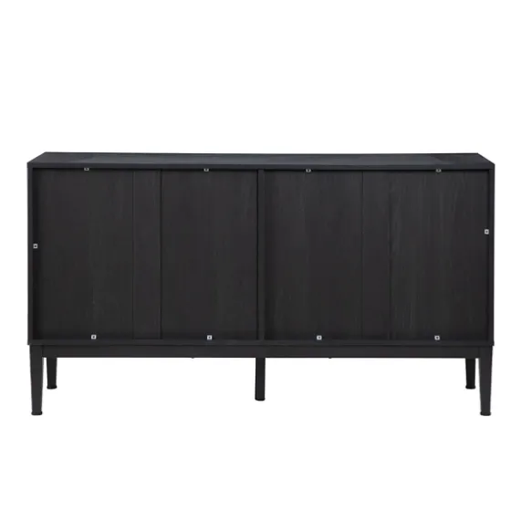 Brown And Black Wood Chevron 4-Door Sideboard-Kirkland's Home New