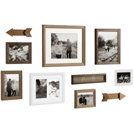 Brown Arrow 10-Pc. Gallery Wall Picture Frame Set-Kirkland's Home Shop