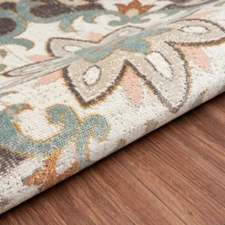 Brown Floral Medallion Outdoor Area Rug, 5X7-Kirkland's Home Best