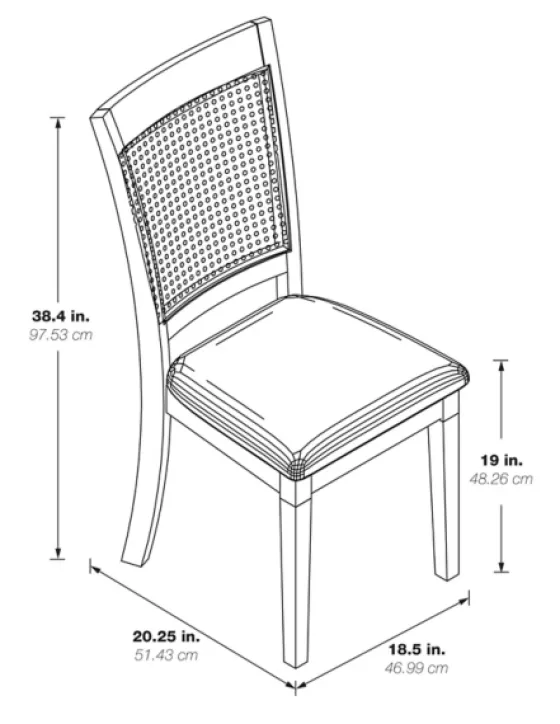 Brown Wilbur Cane Back Dining Chairs, Set Of 2-Kirkland's Home Discount