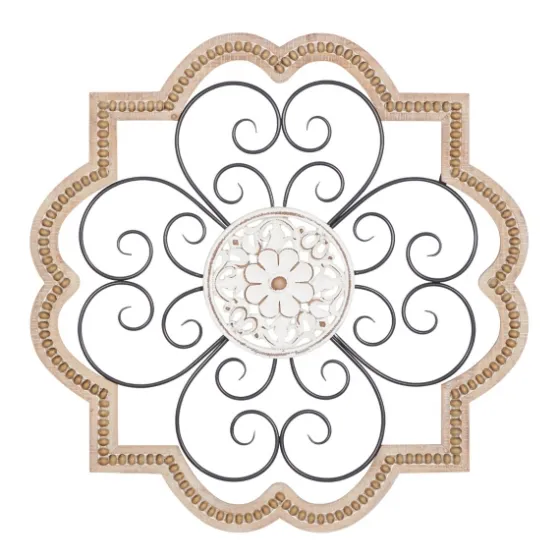 Brown Wood And Metal Farmhouse Wall Plaque-Kirkland's Home Shop