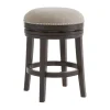 Brown Wood Backless Swivel Counter Stool-Kirkland's Home Hot
