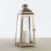 Brushed Ecru Lantern, 16 In.-Kirkland's Home Clearance