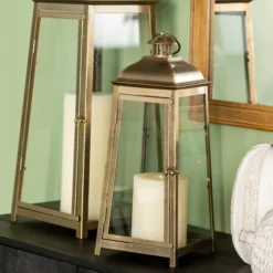 Brushed Ecru Lantern, 16 In.-Kirkland's Home Clearance