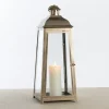 Brushed Ecru Lantern, 23 In.-Kirkland's Home Outlet