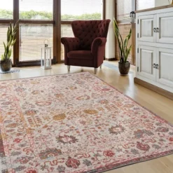 Budding Bohemian Indoor/Outdoor Area Rug, 5X8-Kirkland's Home Discount