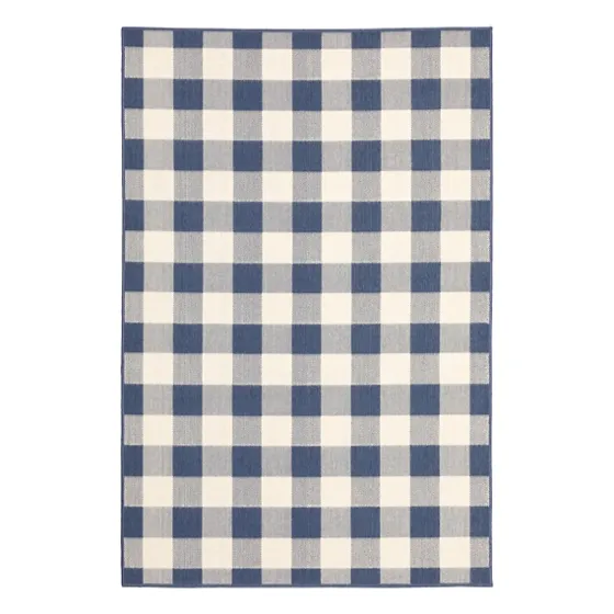 Buffalo Check Outdoor Accent Rug, 2X3-Kirkland's Home Discount