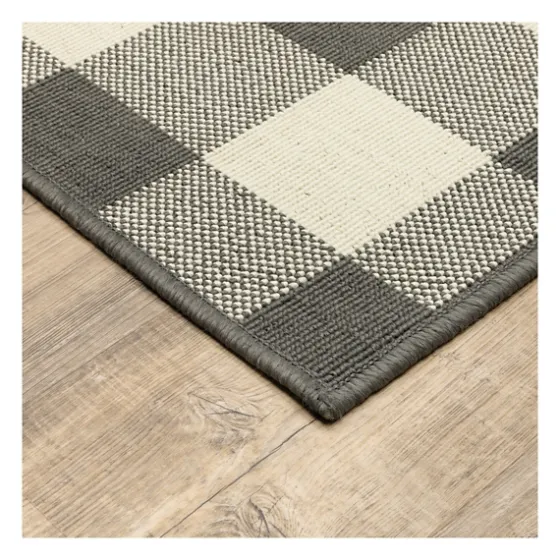 Buffalo Check Outdoor Area Rug, 3X5-Kirkland's Home Best Sale