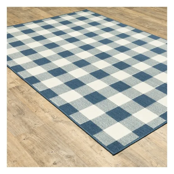 Buffalo Check Outdoor Area Rug, 6X9-Kirkland's Home Best