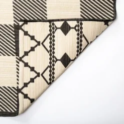 Buffalo Check Reversible Outdoor Area Rug, 5X7-Kirkland's Home New