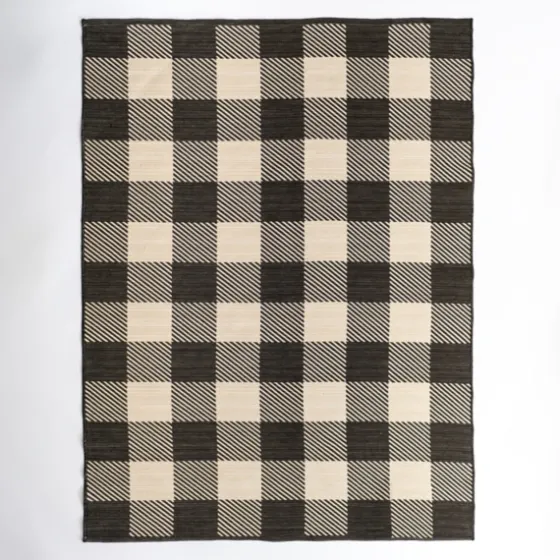 Buffalo Check Reversible Outdoor Area Rug, 6X9-Kirkland's Home Cheap