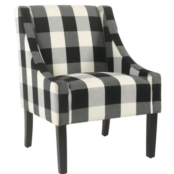 Buffalo Check Swoop Accent Chair-Kirkland's Home Discount