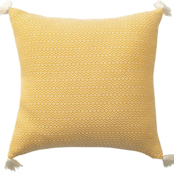 Buttercup Chevron Organic Cotton Throw Pillow-Kirkland's Home Shop