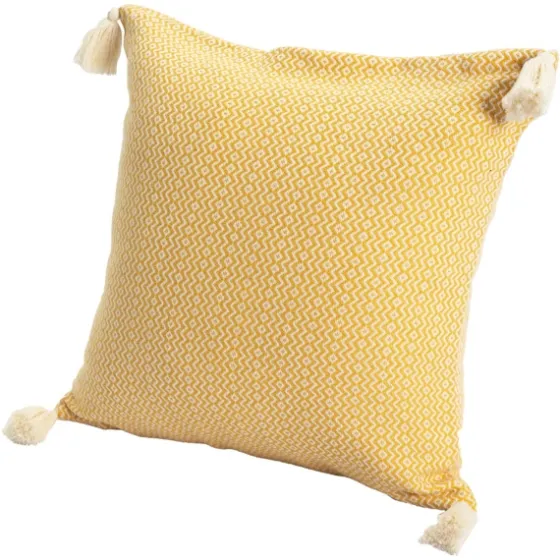 Buttercup Chevron Organic Cotton Throw Pillow-Kirkland's Home Shop