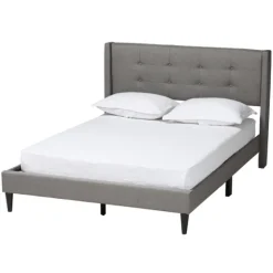 Button Tufted Headboard Full Platform Bed-Kirkland's Home Store