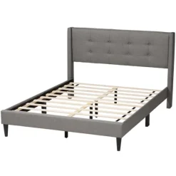 Button Tufted Headboard Full Platform Bed-Kirkland's Home Store