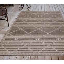 Cafe Geo Lattice Outdoor Area Rug, 6X9-Kirkland's Home Flash Sale